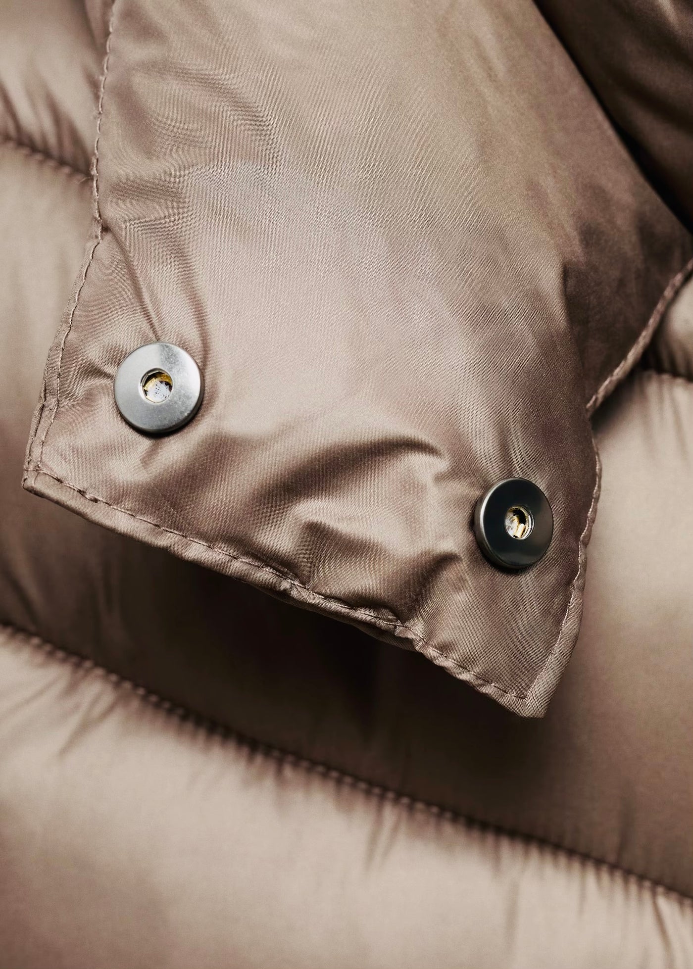 Anorak midi matelassé capuche