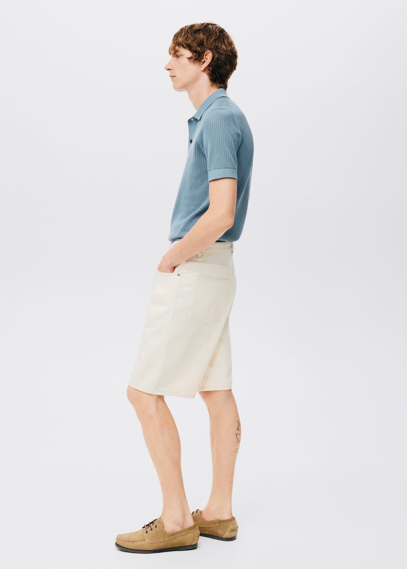 Polo Maille Ajourée Coton