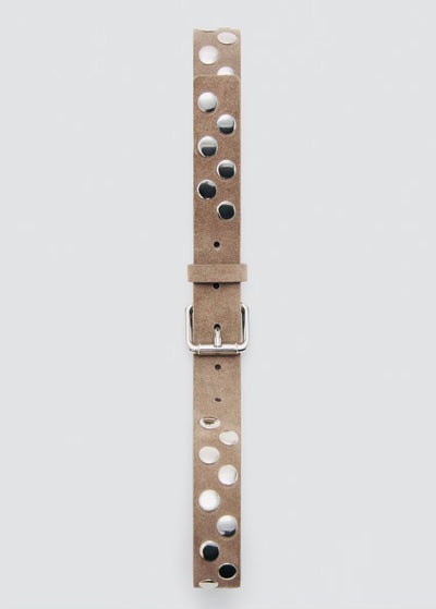 ceinture en daim à clous