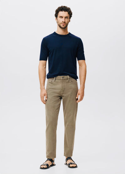 Jean Ben Cropped Tapered-Fit Mango