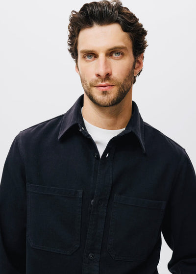 Surchemise en jean à poches