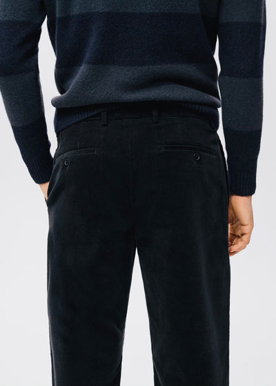 Pantalon Regular Fit Coton Velours Côtelé