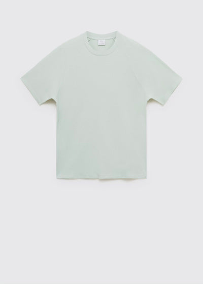 T-Shirt Coton Lin Relaxed-Fit Mango