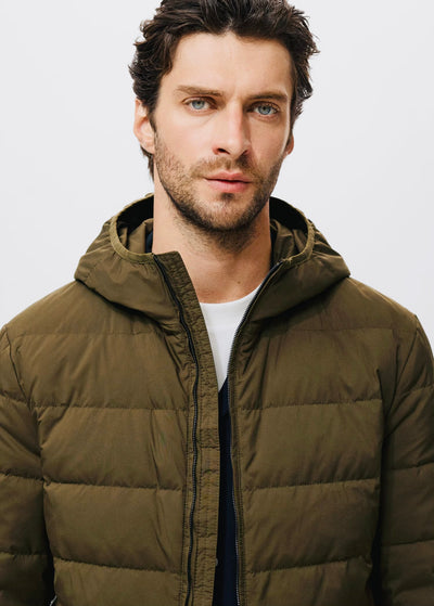 Doudoune compacte en duvet et plumes