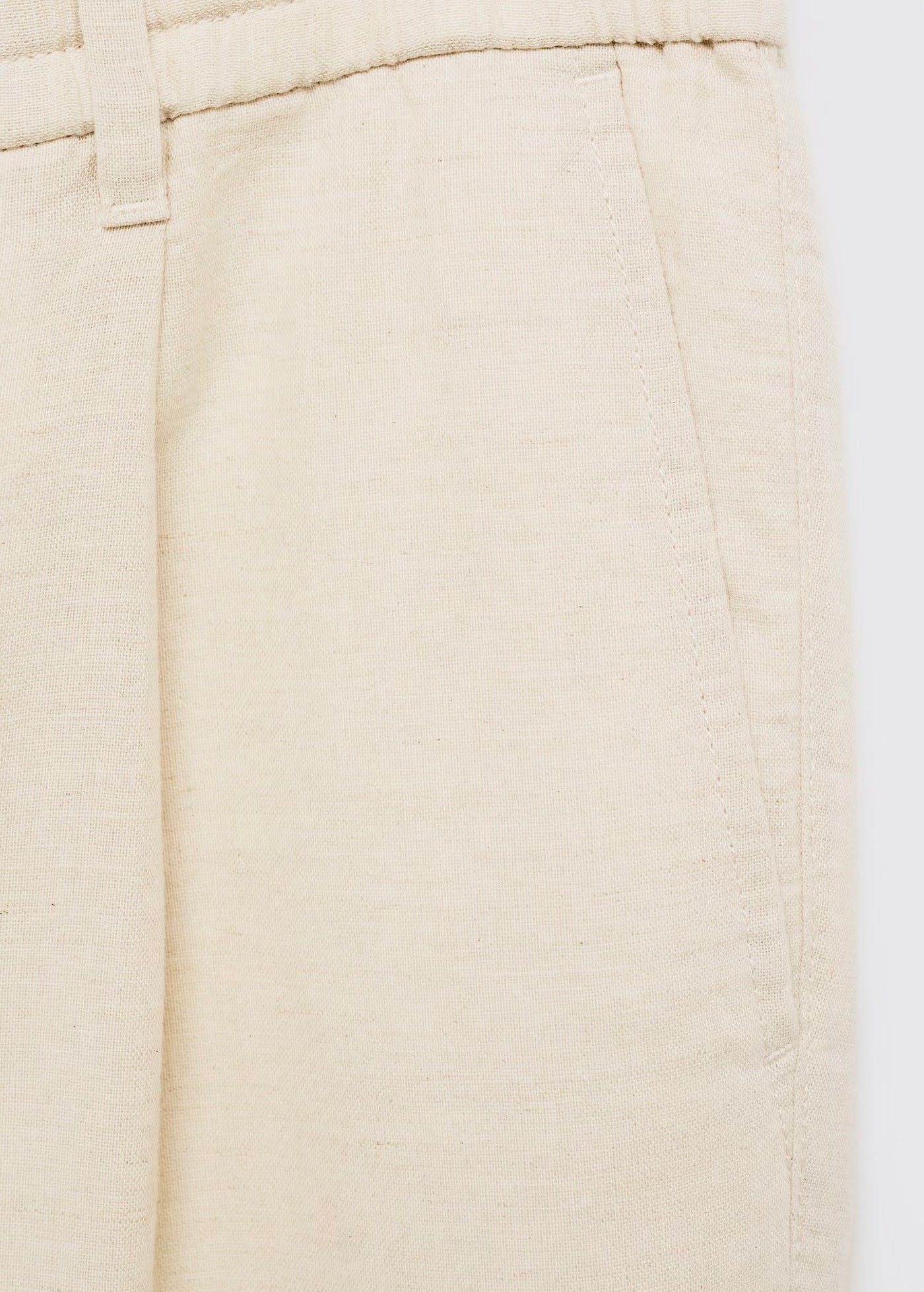 Pantalon Slim Fit Lin avec Cordon