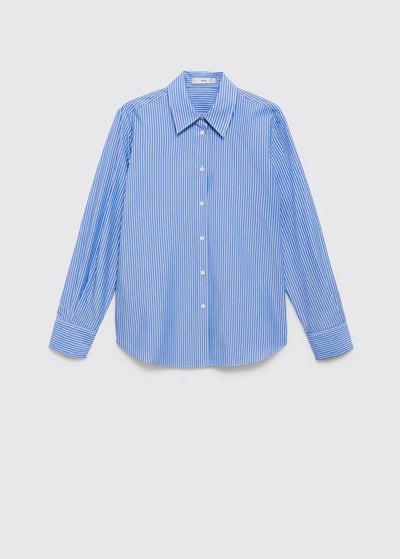 Chemise Droite Mélange Coton et Lyocell