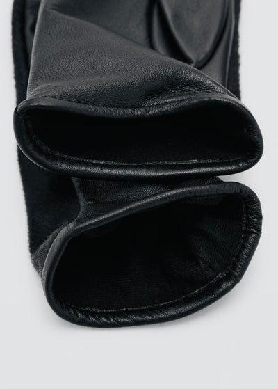 gants longs en cuir