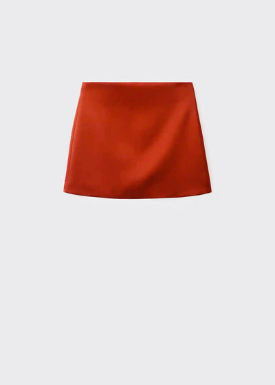 Jupe courte satinée