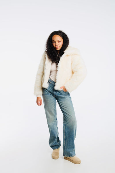 Veste en fausse fourrure