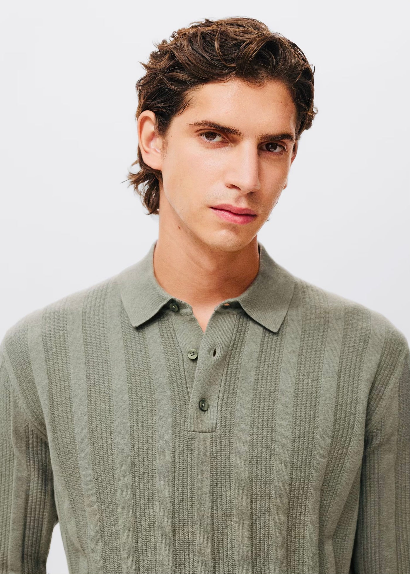 Pull over en maille côtelée à col zippé