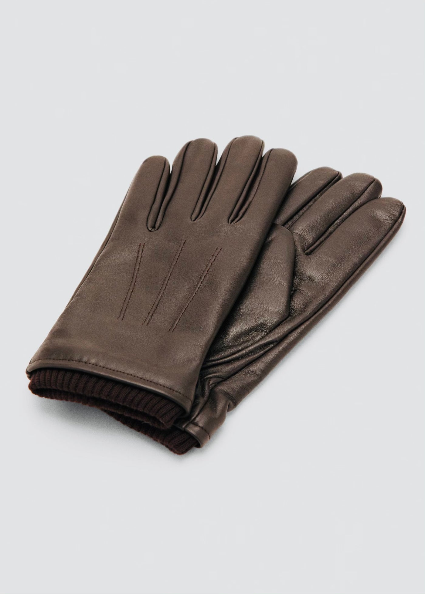 gants 100 % simili-cuir détail froncé