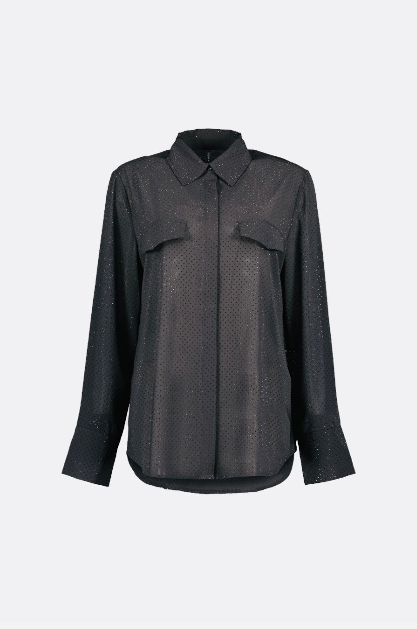 Chemisier avec Pierres Décoratives