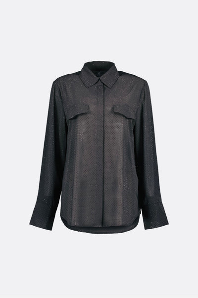 Chemisier avec Pierres Décoratives