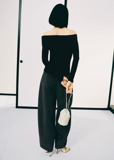 T-shirt Bustier à Détail Métallisé