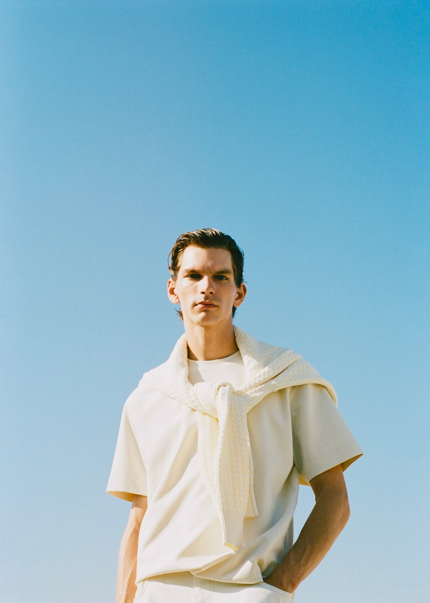 T-Shirt Tissu Sweat Coupe Décontractée