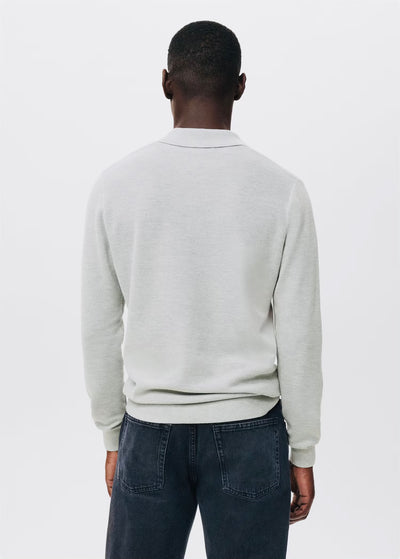 Pull over polo coton microstructure