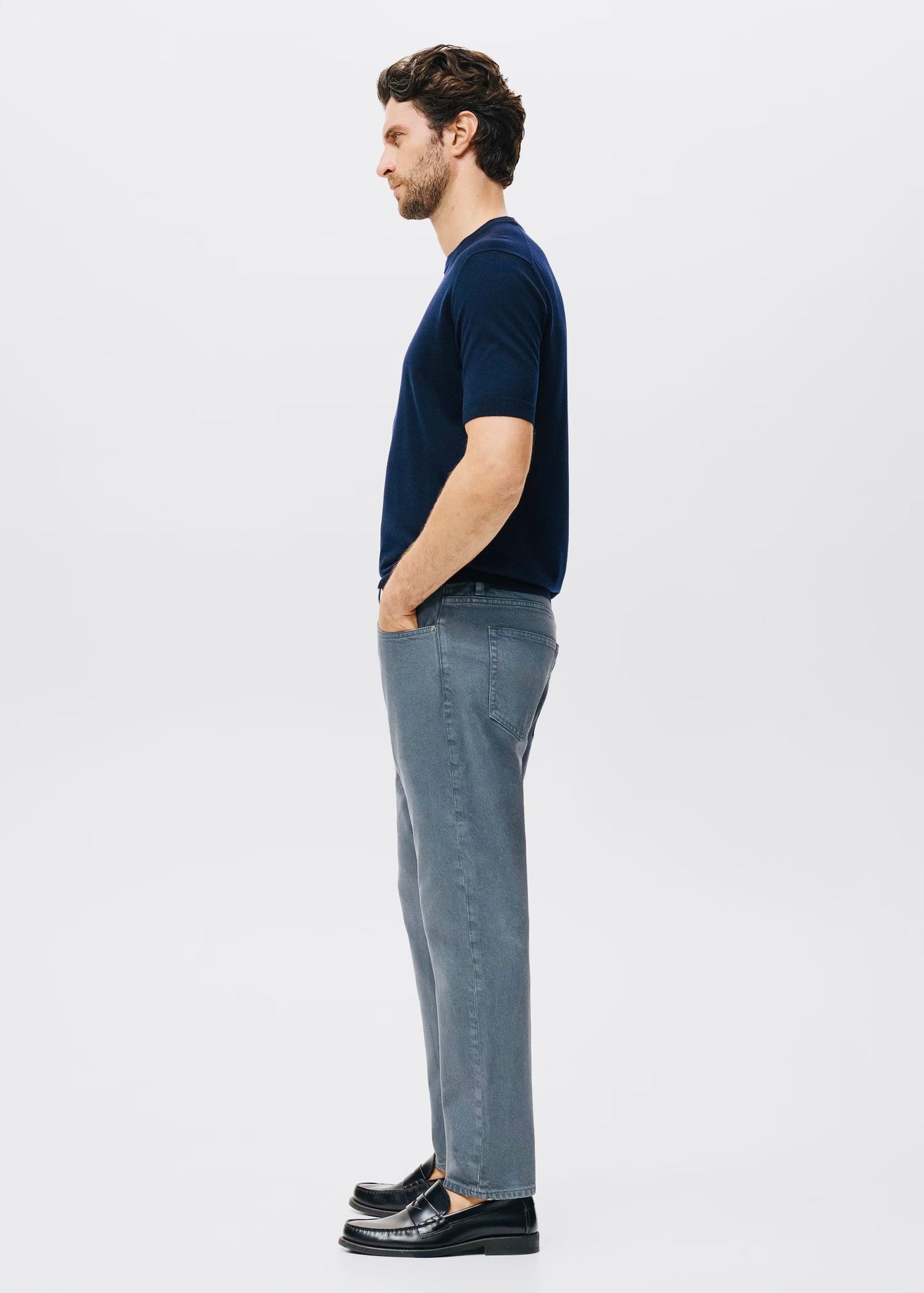 Jean Ben Cropped Tapered-Fit Mango