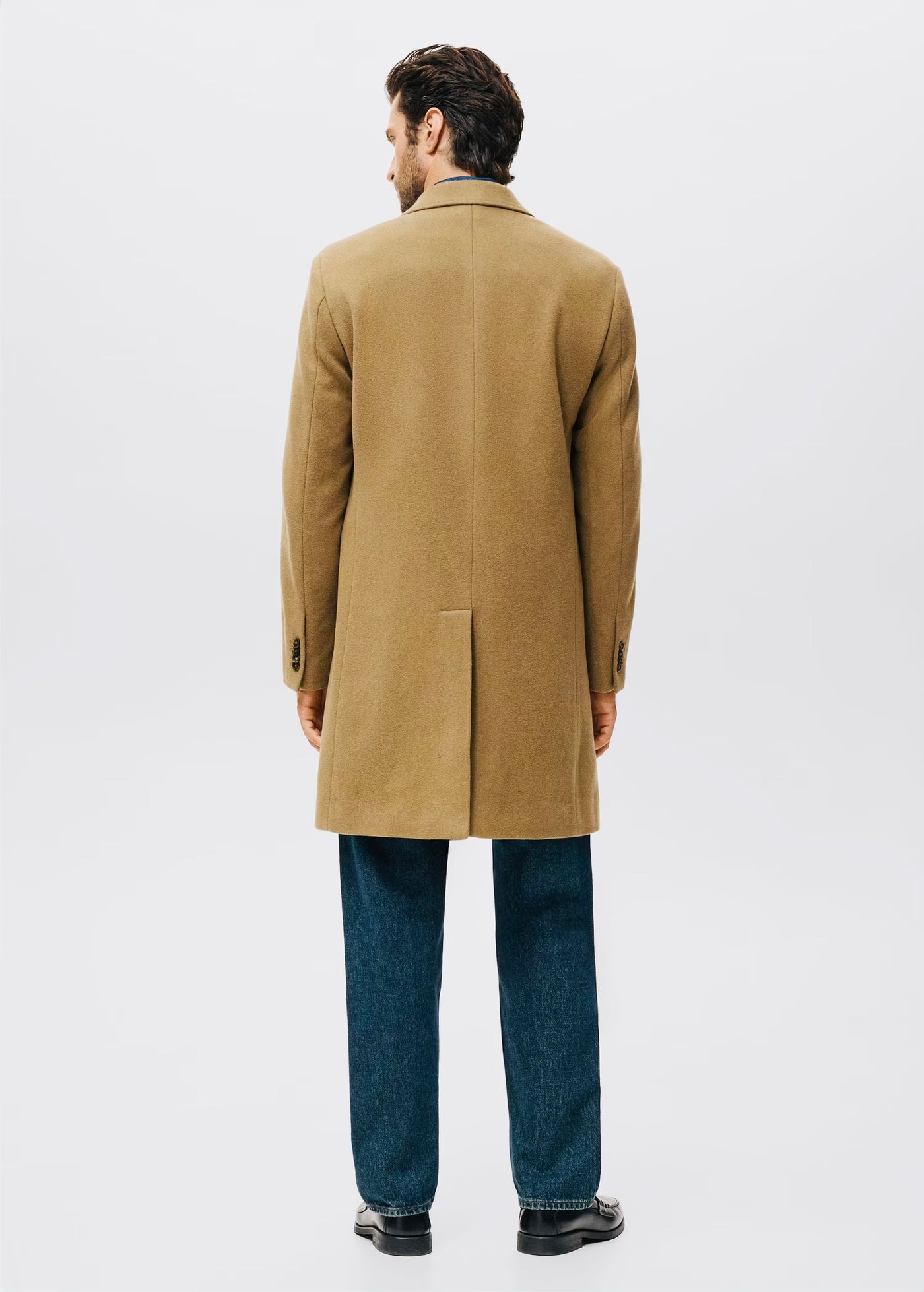 Manteau long en laine