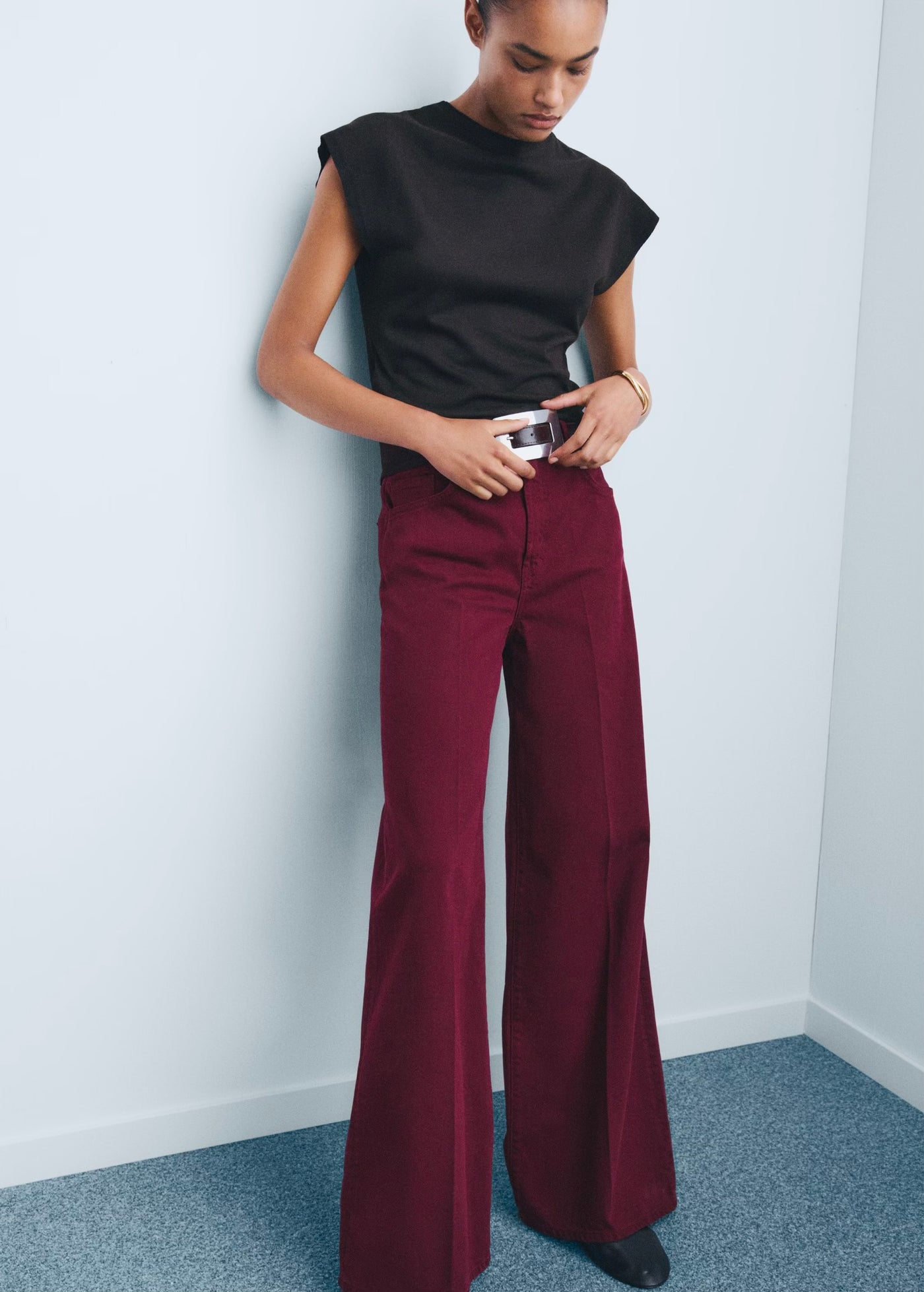 Jean Large Taille Haute