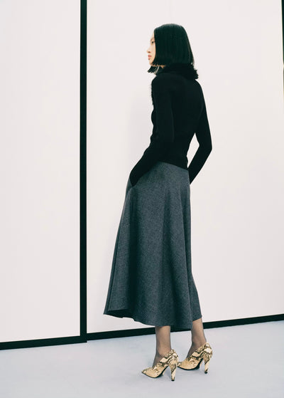 Cardigan à col en imitation fourrure