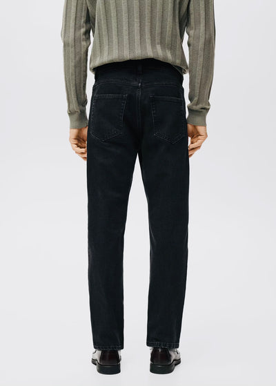 Jean Ben Cropped Tapered-Fit Mango