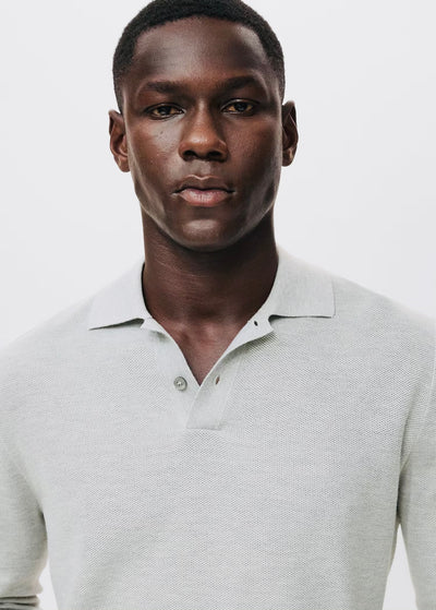 Pull over polo coton microstructure