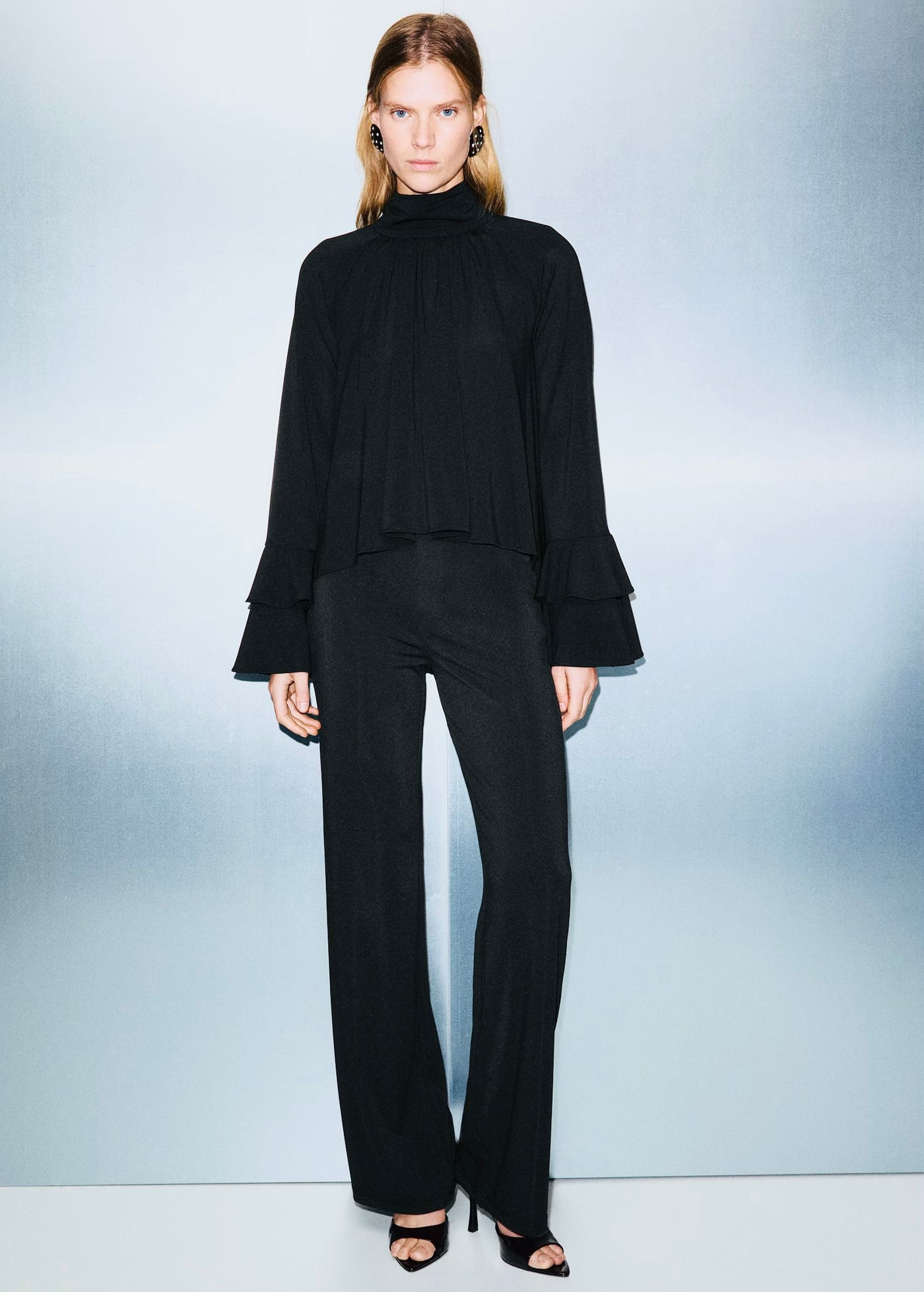 Pantalon Droit Taille Élastique