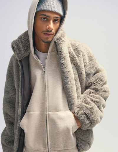 BLOUSON FAUSSE FOURRURE