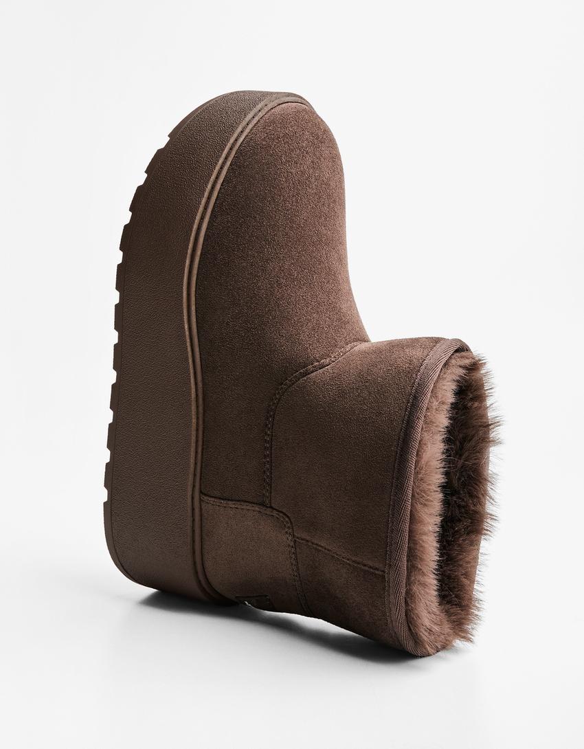 BOTTINES PLATEFORME DOUBLURE FOURRURE