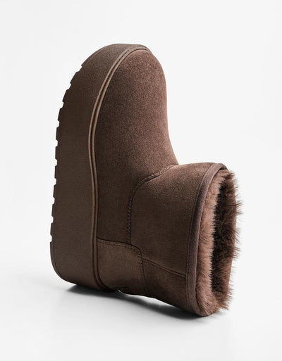 BOTTINES PLATEFORME DOUBLURE FOURRURE