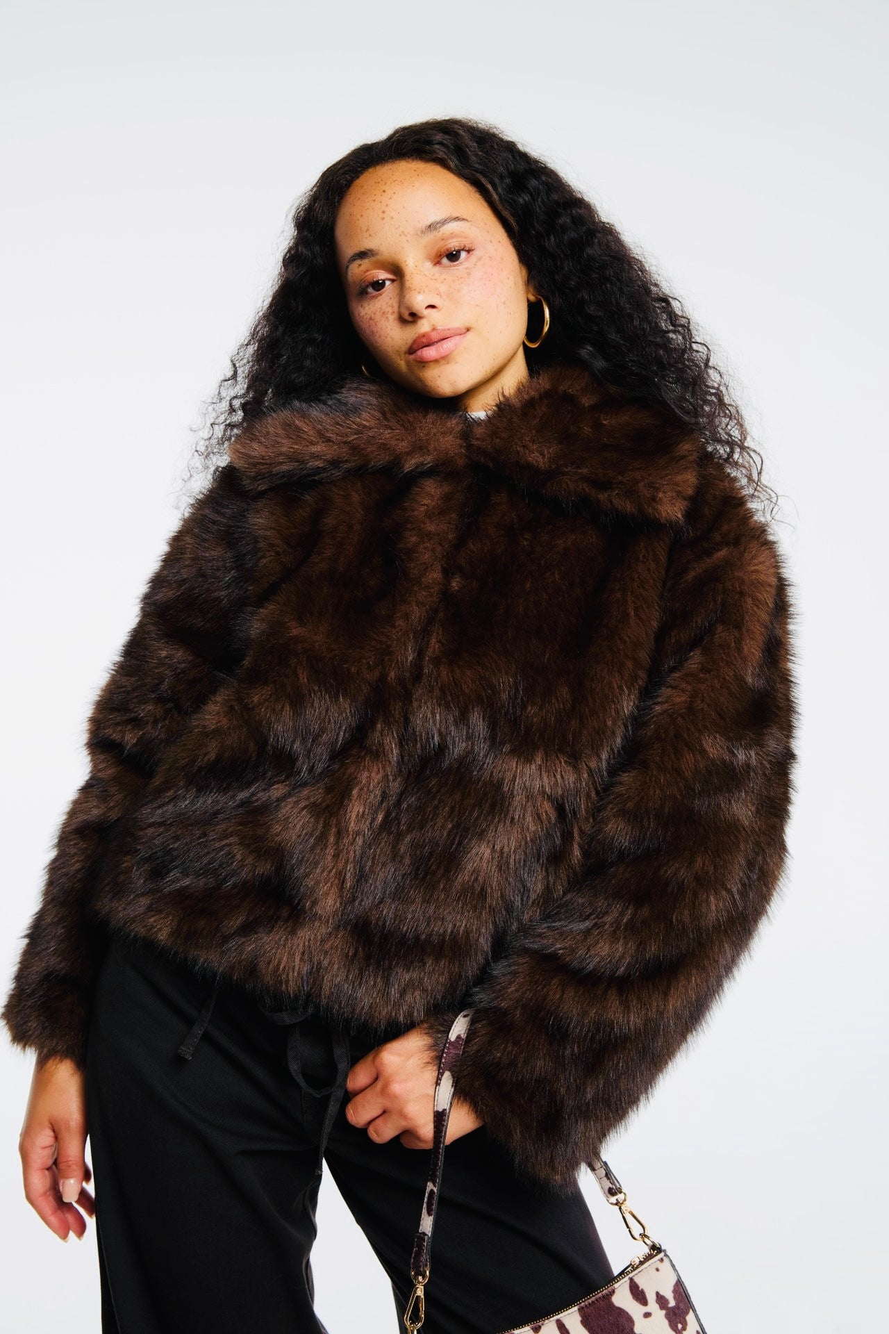 Veste en fausse fourrure