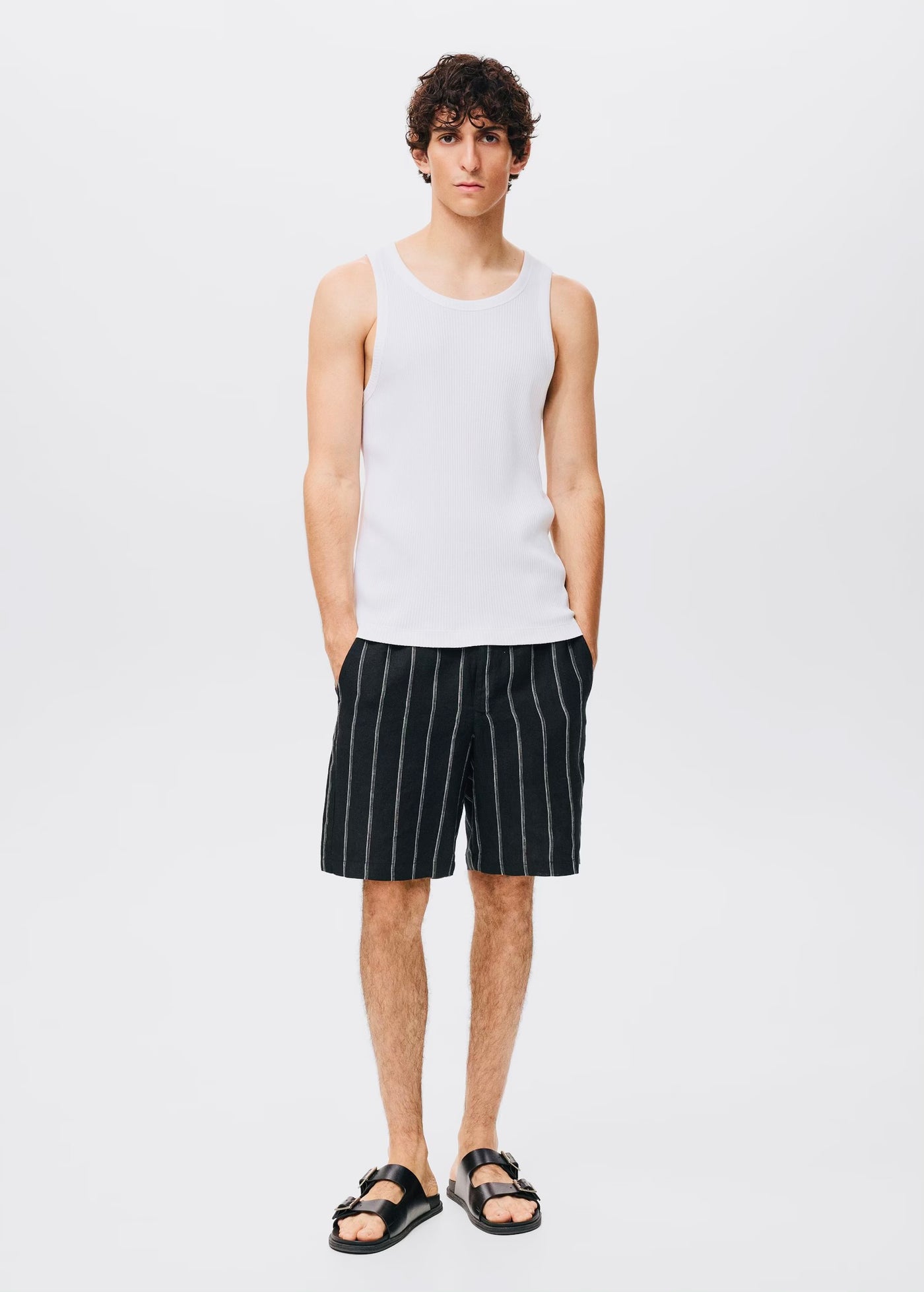 Débardeur Côtelé Slim Fit