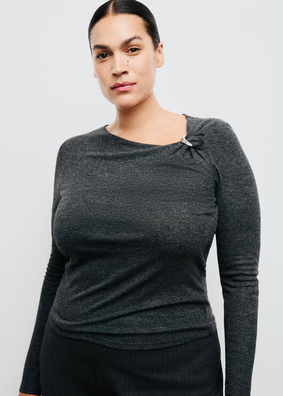 T-shirt à Détail Métallique