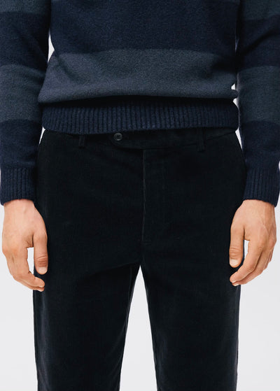 Pantalon Regular Fit Coton Velours Côtelé