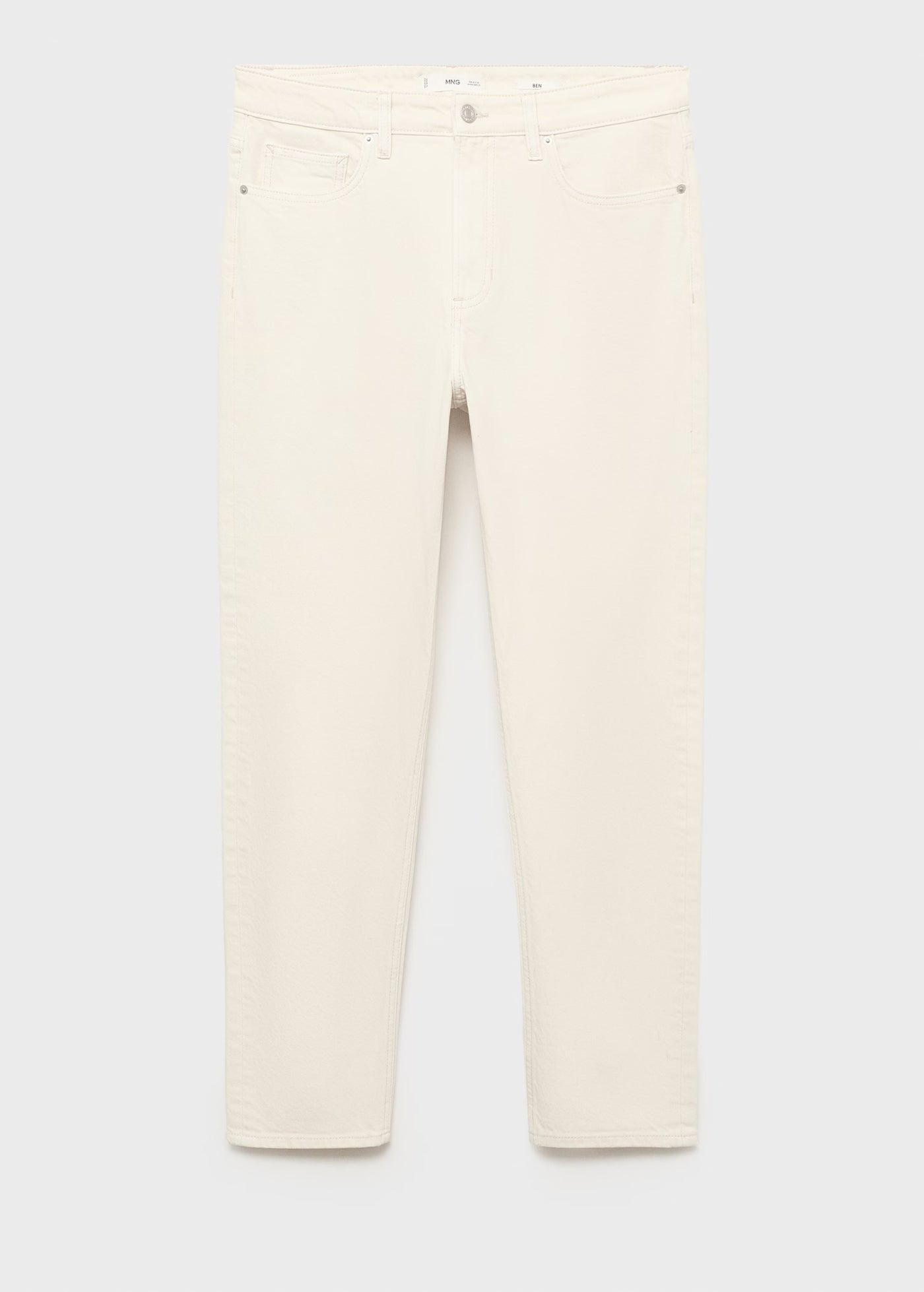 Jean Ben Cropped Tapered-Fit Mango