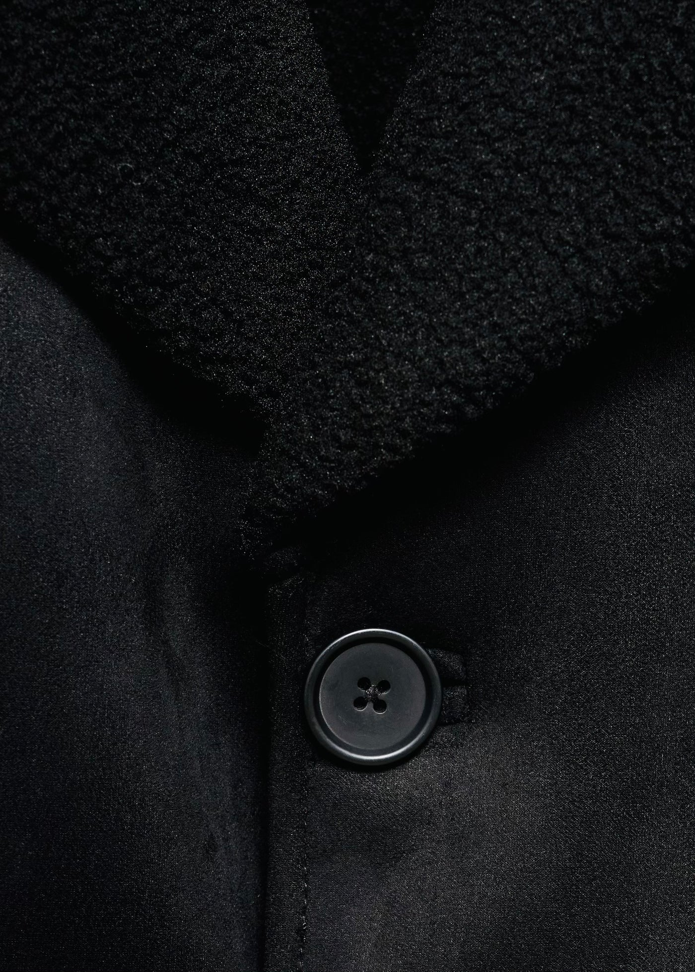 Manteau effet daim imitation mouton retourné