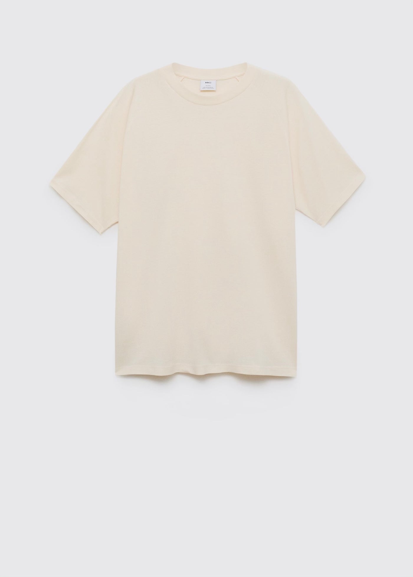 T-Shirt Coton Lin Relaxed-Fit Mango