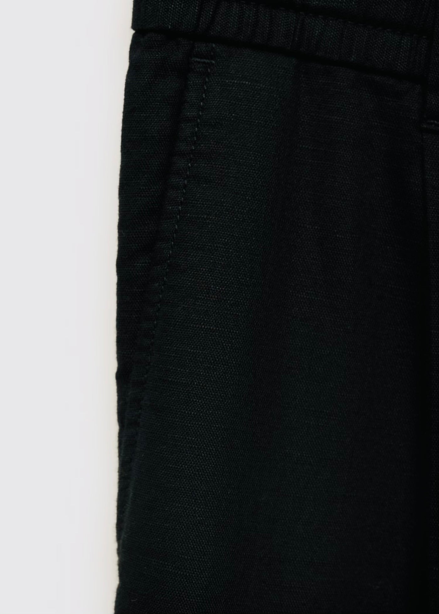 Pantalon Slim Fit Lin avec Cordon