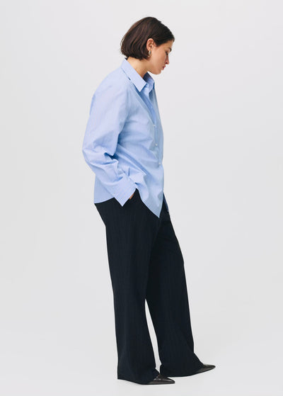 Chemise Droite Mélange Coton et Lyocell