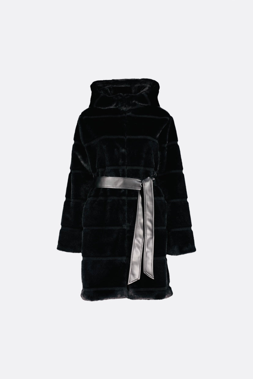 Manteau en fausse fourrure