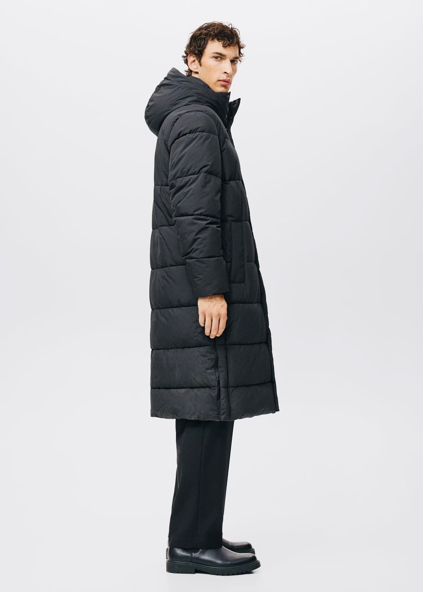 Anorak long matelassé résistant à l’eau