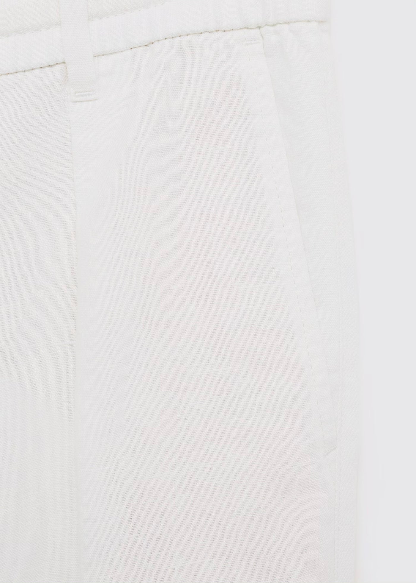 Pantalon Slim Fit Lin avec Cordon