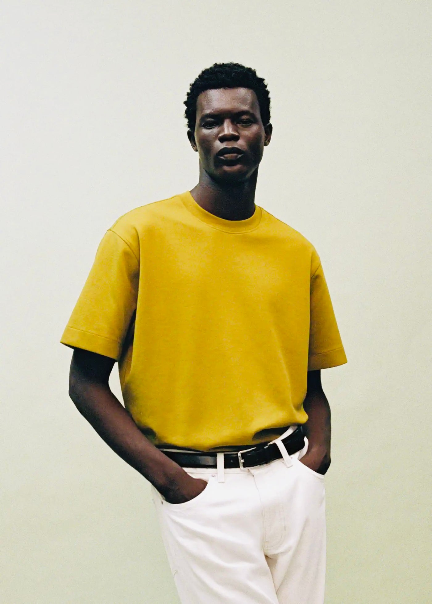 T-Shirt Tissu Sweat Coupe Décontractée