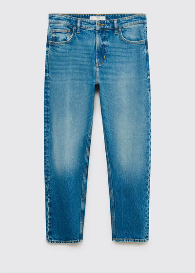 Jean Ben Cropped Tapered-Fit Mango