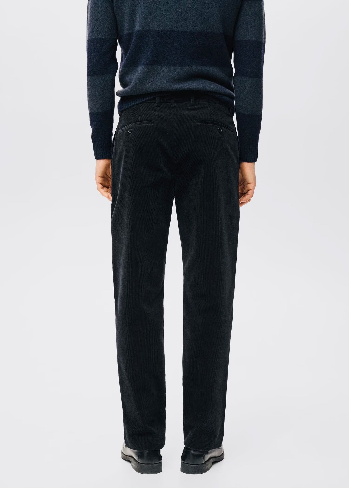 Pantalon Regular Fit Coton Velours Côtelé