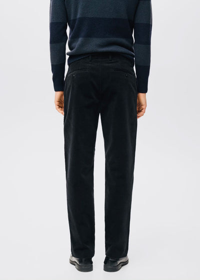 Pantalon Regular Fit Coton Velours Côtelé