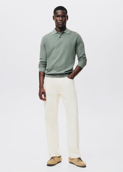 Pull over polo coton microstructure