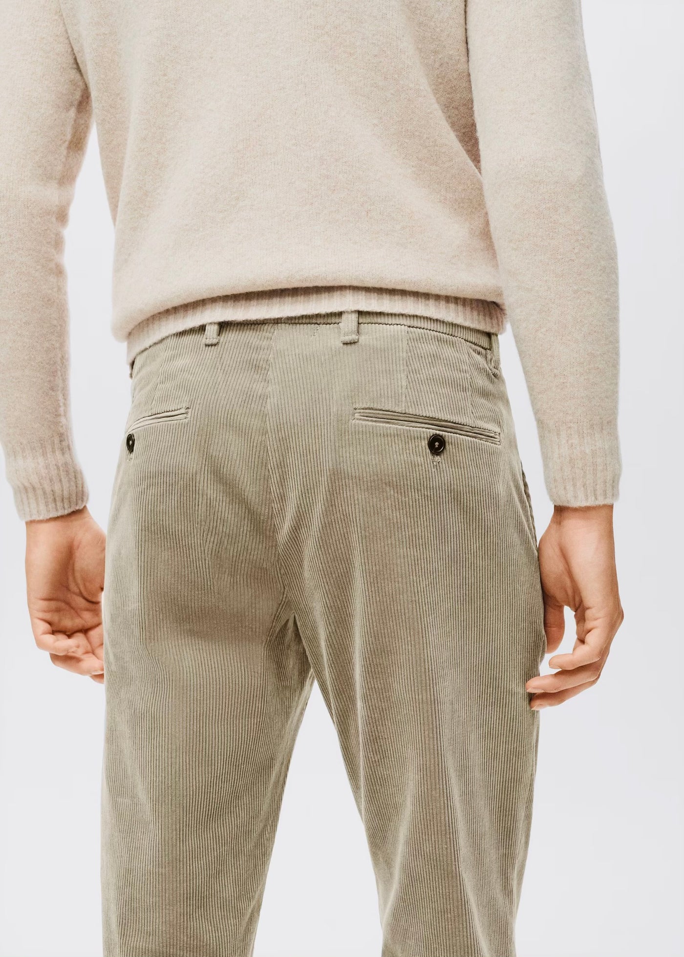 Pantalon Velours Côtelé Slim-Fit