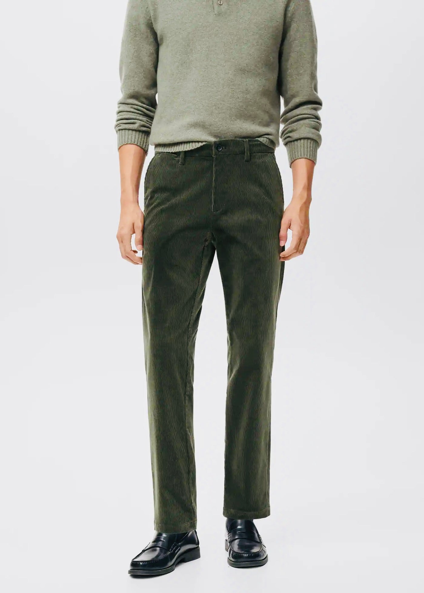 Pantalon Velours Côtelé Slim-Fit