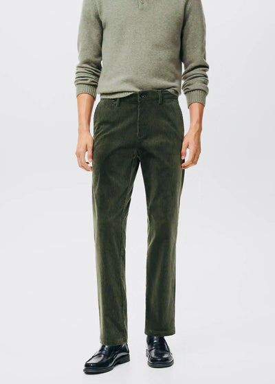 Pantalon Velours Côtelé Slim-Fit